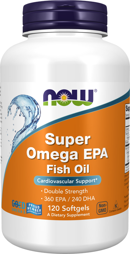 Super Omega EPA Fish Oil, Double Strength - 120 Softgels 120 Softgels