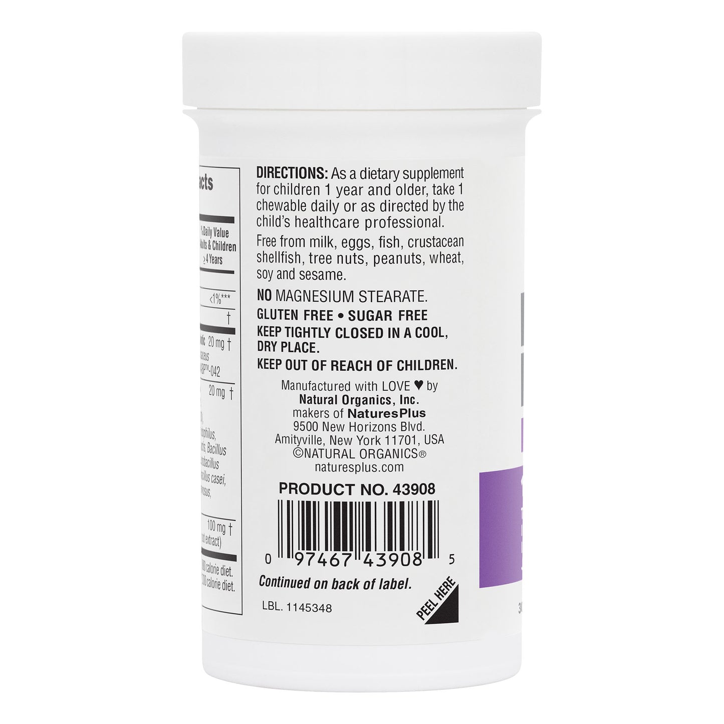 NaturesPlus, GI Natural Probiotic Kids, 30 Servings