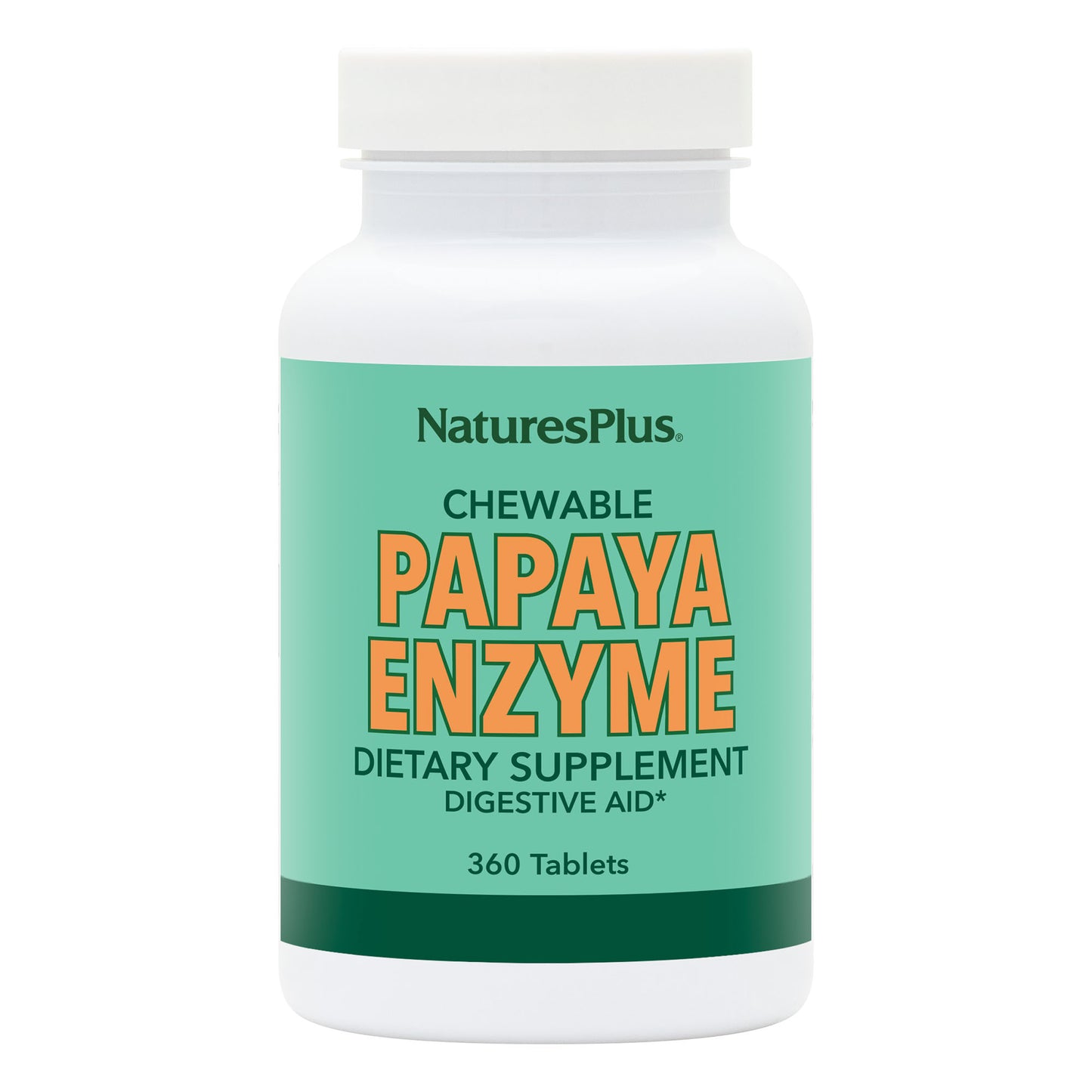 Natures Plus, Papaya Enzyme Chewables, 30 Servings
