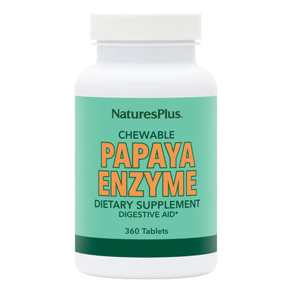 Natures Plus, Papaya Enzyme Chewables, 30 Servings