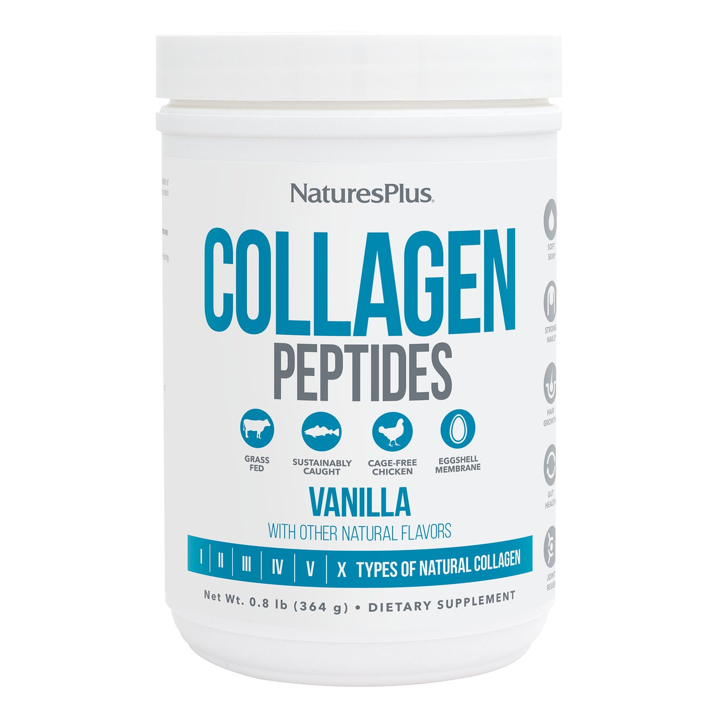 NaturesPlus, Collagen Peptides Vanilla, 14 Servings