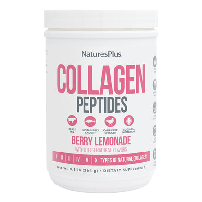 NaturesPlus, Collagen Peptides Berry Lemonade, 14 Servings