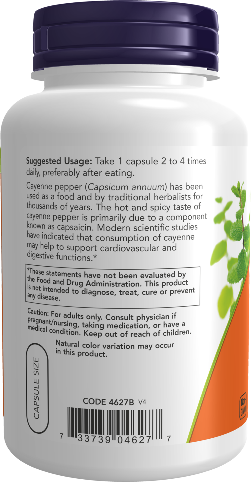 NOW Supplements, Cayenne (Capsicum annuum) 500 mg, Herbal Support, 250 Veg Capsules
