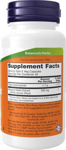 NOW Supplements, Stinging Nettle Root Extract (Urtica dioica) 250 mg, Supports Prostate Health*, 90 Veg Capsules