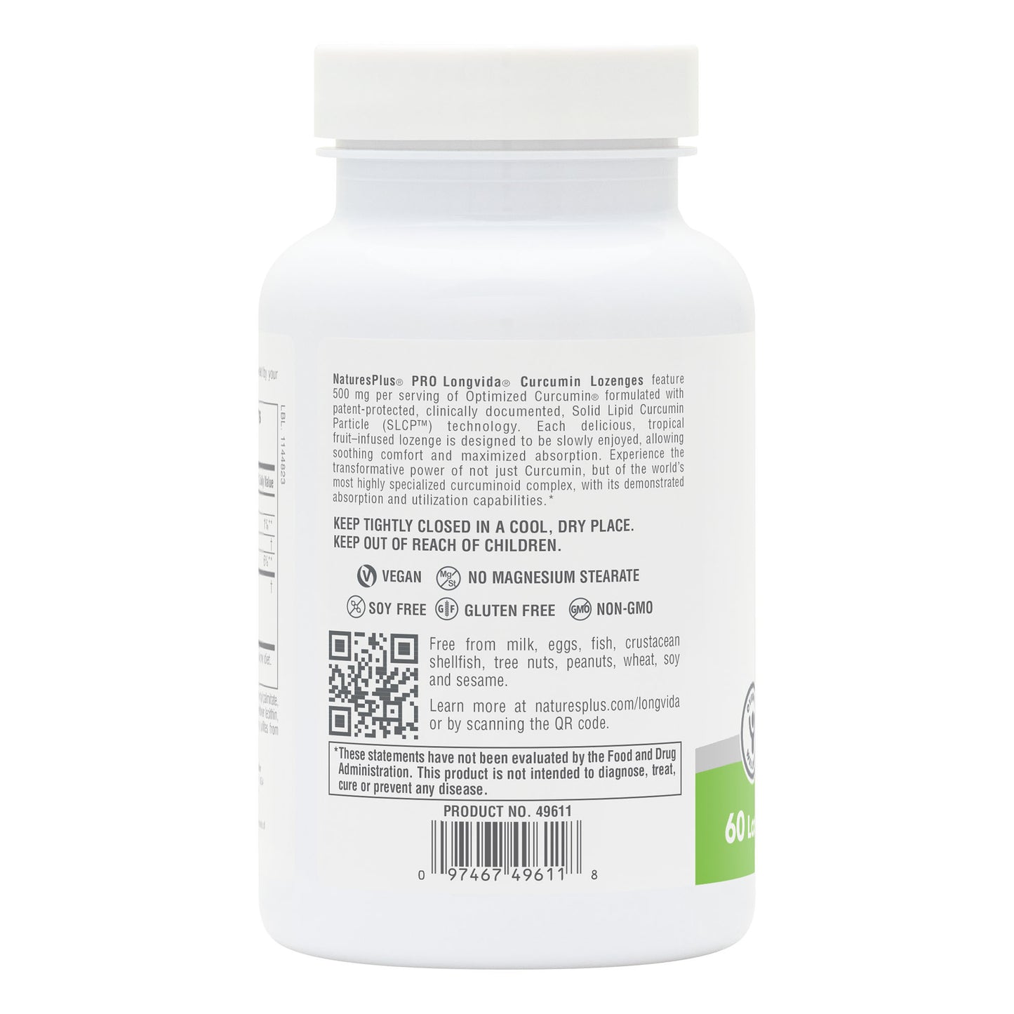 NaturesPlus, Pro Curcumin Longvida Lozenges, 30 Servings