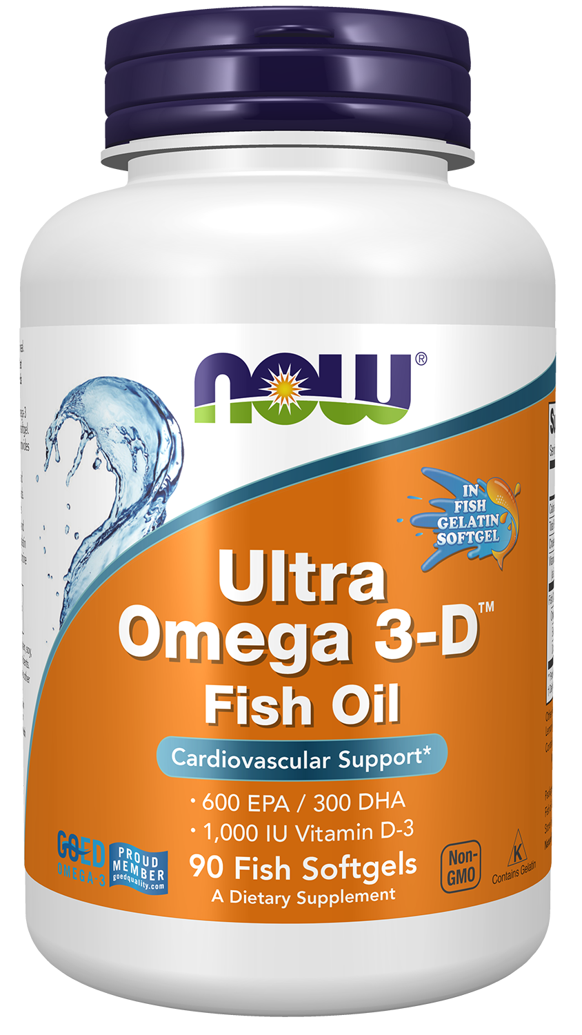Ultra Omega 3-D™ Fish Oil (Fish Gelatin) - 90 Fish Softgels 90 Fish Softgels