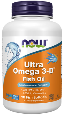 Ultra Omega 3-D™ Fish Oil (Fish Gelatin) - 90 Fish Softgels 90 Fish Softgels