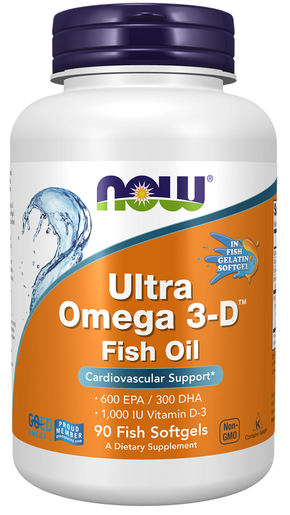 Ultra Omega 3-D™ Fish Oil (Fish Gelatin) - 90 Fish Softgels 90 Fish Softgels