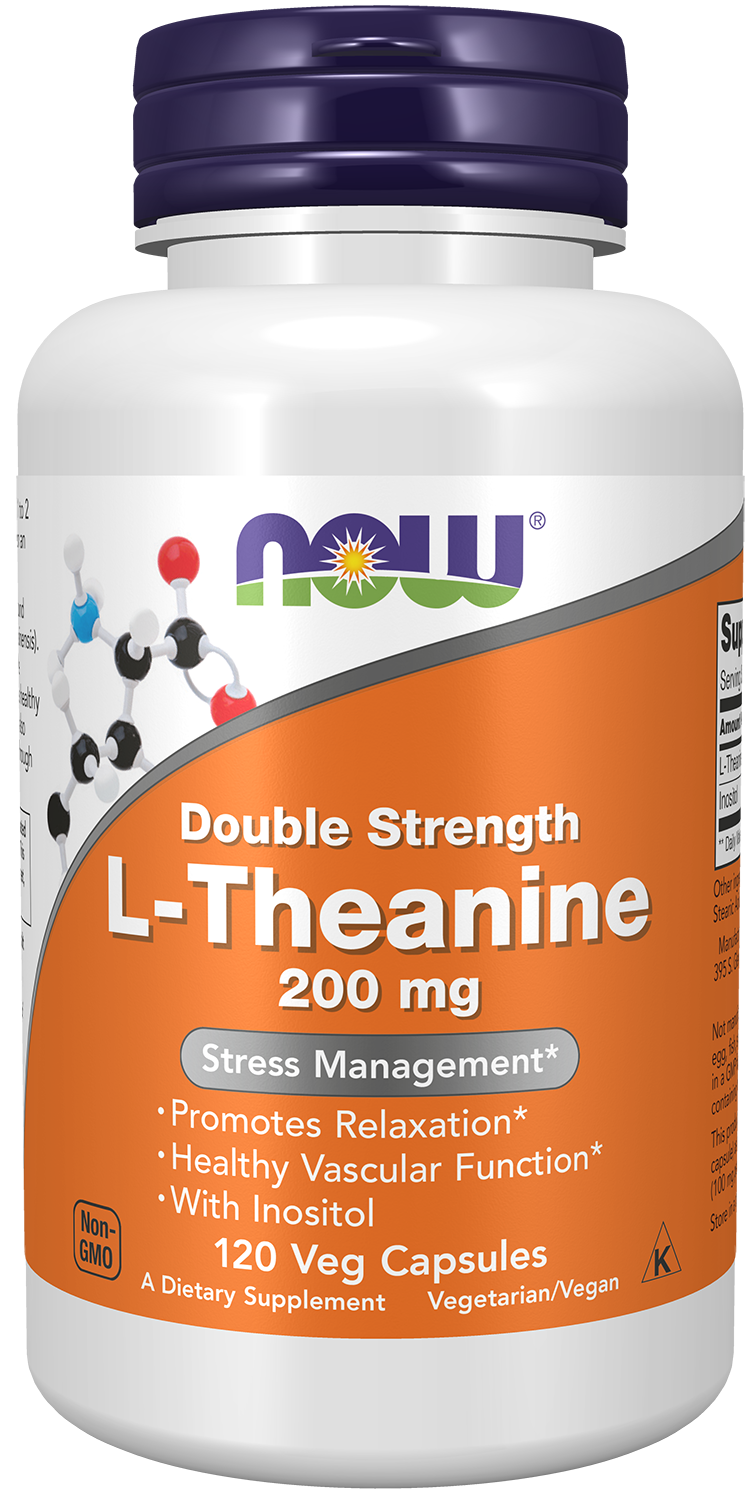 L-Theanine, Double Strength 200 mg - 120 Veg Capsules 120 Veg Capsules