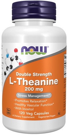 L-Theanine, Double Strength 200 mg - 120 Veg Capsules 120 Veg Capsules