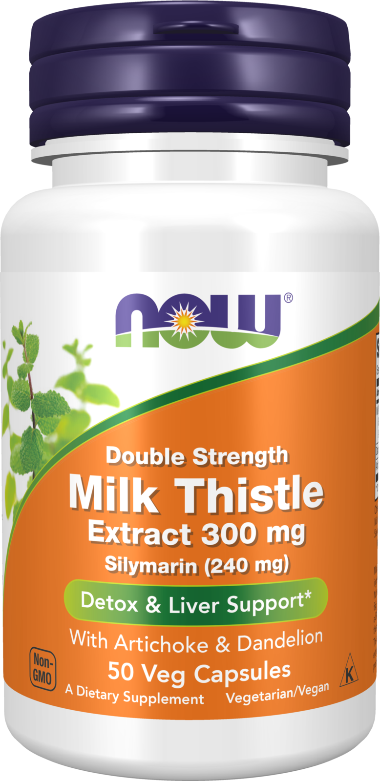 Milk Thistle, Double Strength 300 mg - 50 Veg Capsules 50 Veg Capsules