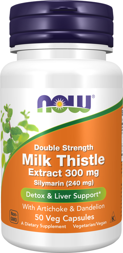 Milk Thistle, Double Strength 300 mg - 50 Veg Capsules 50 Veg Capsules