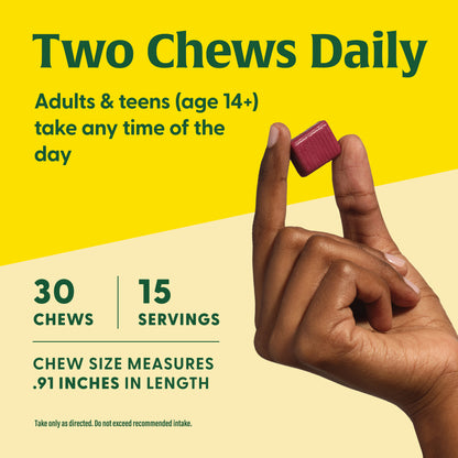 Megafood, Relax + Calm† Magnesium Soft Chews - Strawberry Flavor, Citrate & Malate, 30 Chews