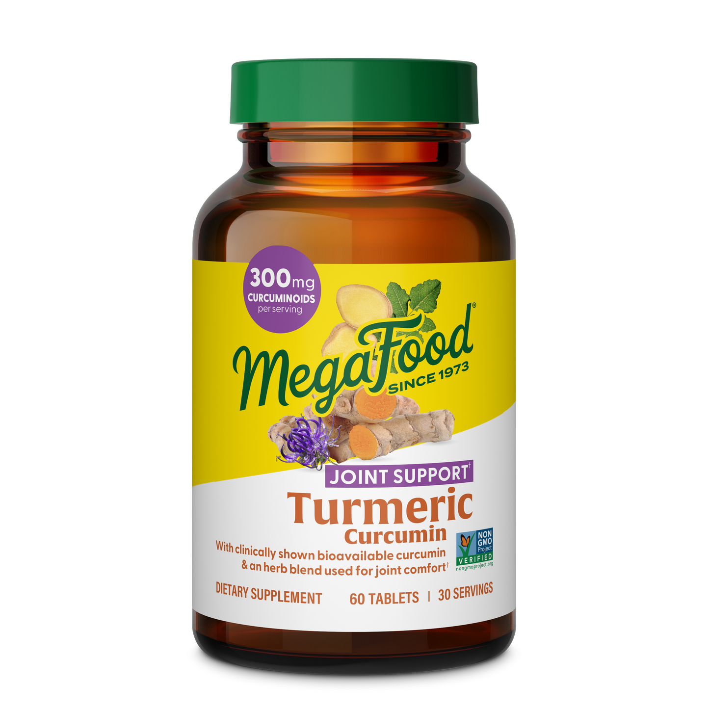 Megafood, Turmeric Curcumin Extra Strength, Joint*, 60 Tablets