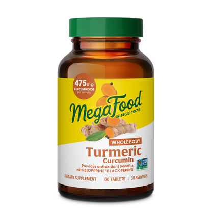 Megafood, Turmeric Curcumin Extra Strength, Whole Body, 60 Tablets