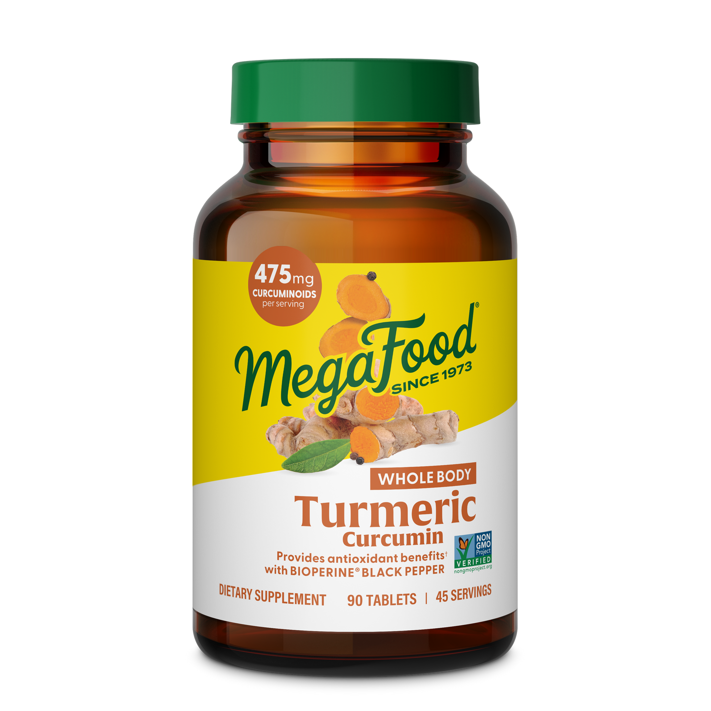 Megafood, Turmeric Curcumin Extra Strength, Whole Body, 90 Tablets