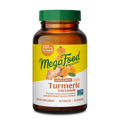 Megafood, Turmeric Curcumin Whole Body Minis, 60 Tablets