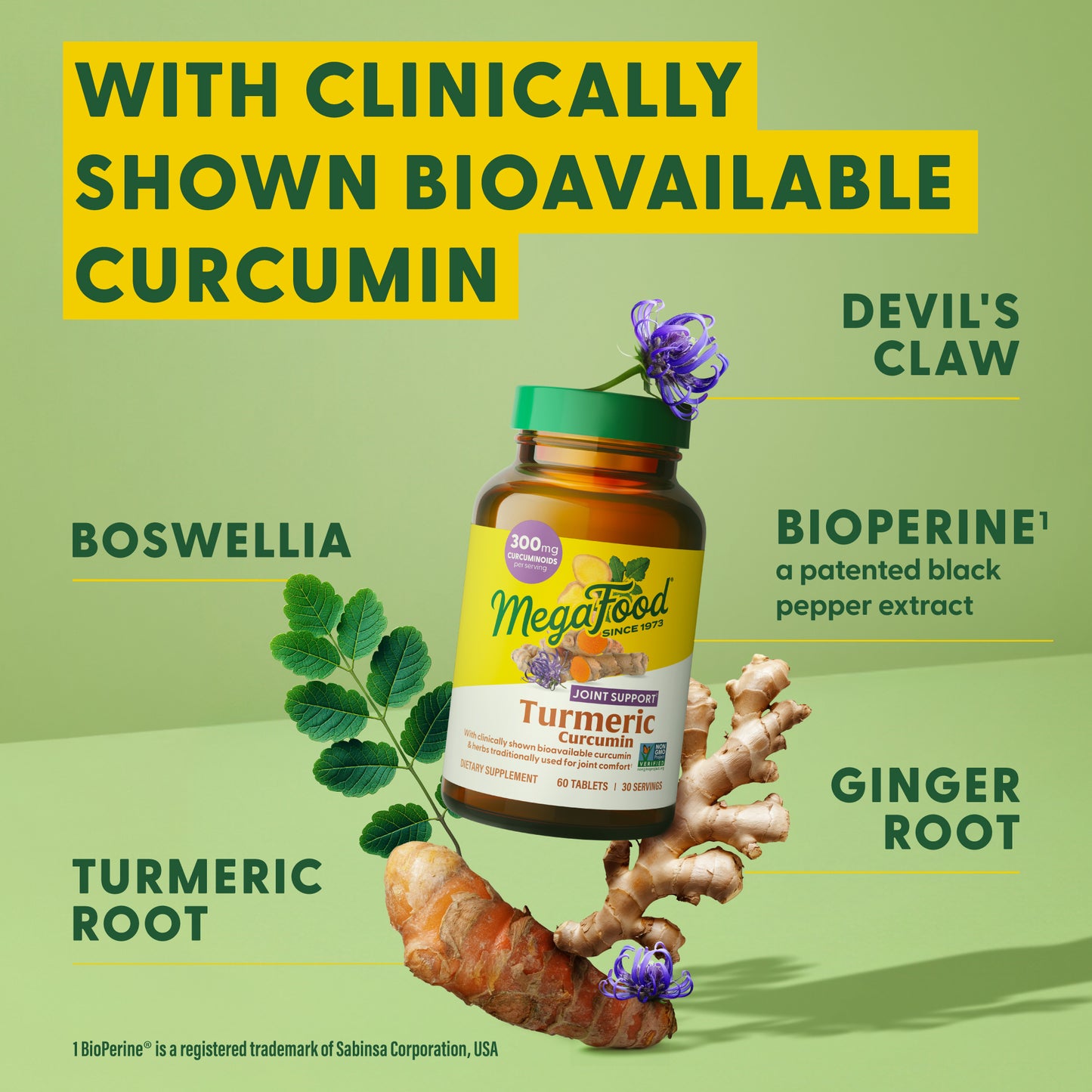 Megafood, Turmeric Curcumin Extra Strength, Joint*, 60 Tablets