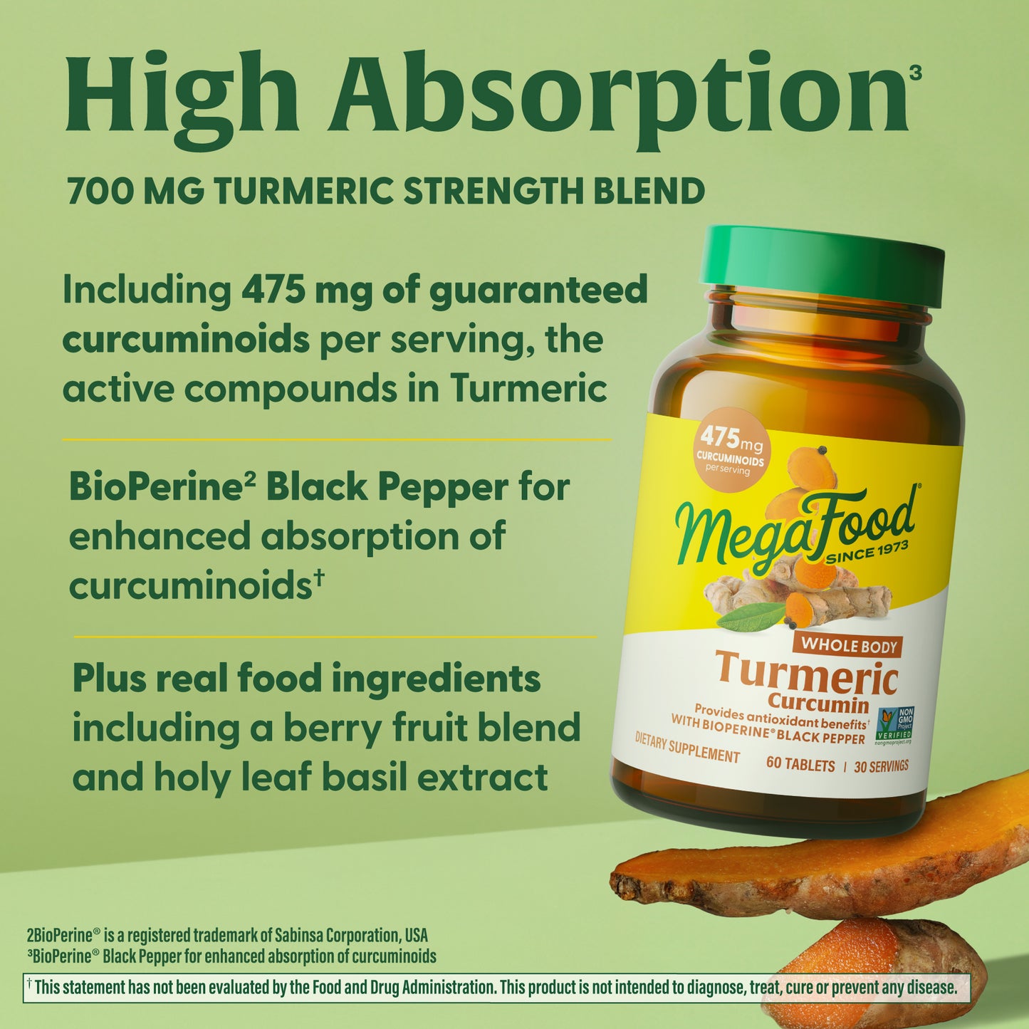 Megafood, Turmeric Curcumin Extra Strength, Whole Body, 120 Tablets