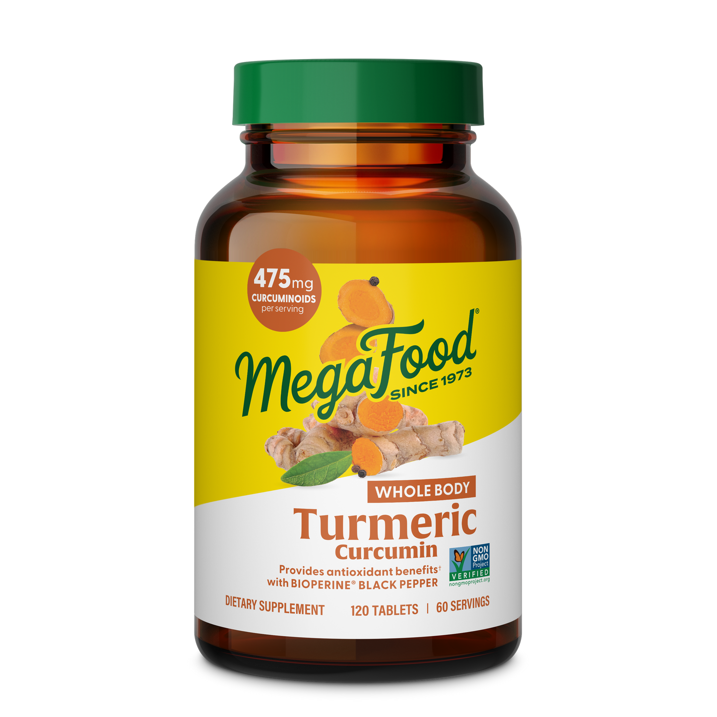 Megafood, Turmeric Curcumin Extra Strength, Whole Body, 120 Tablets