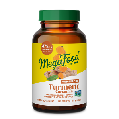 Megafood, Turmeric Curcumin Extra Strength, Whole Body, 120 Tablets