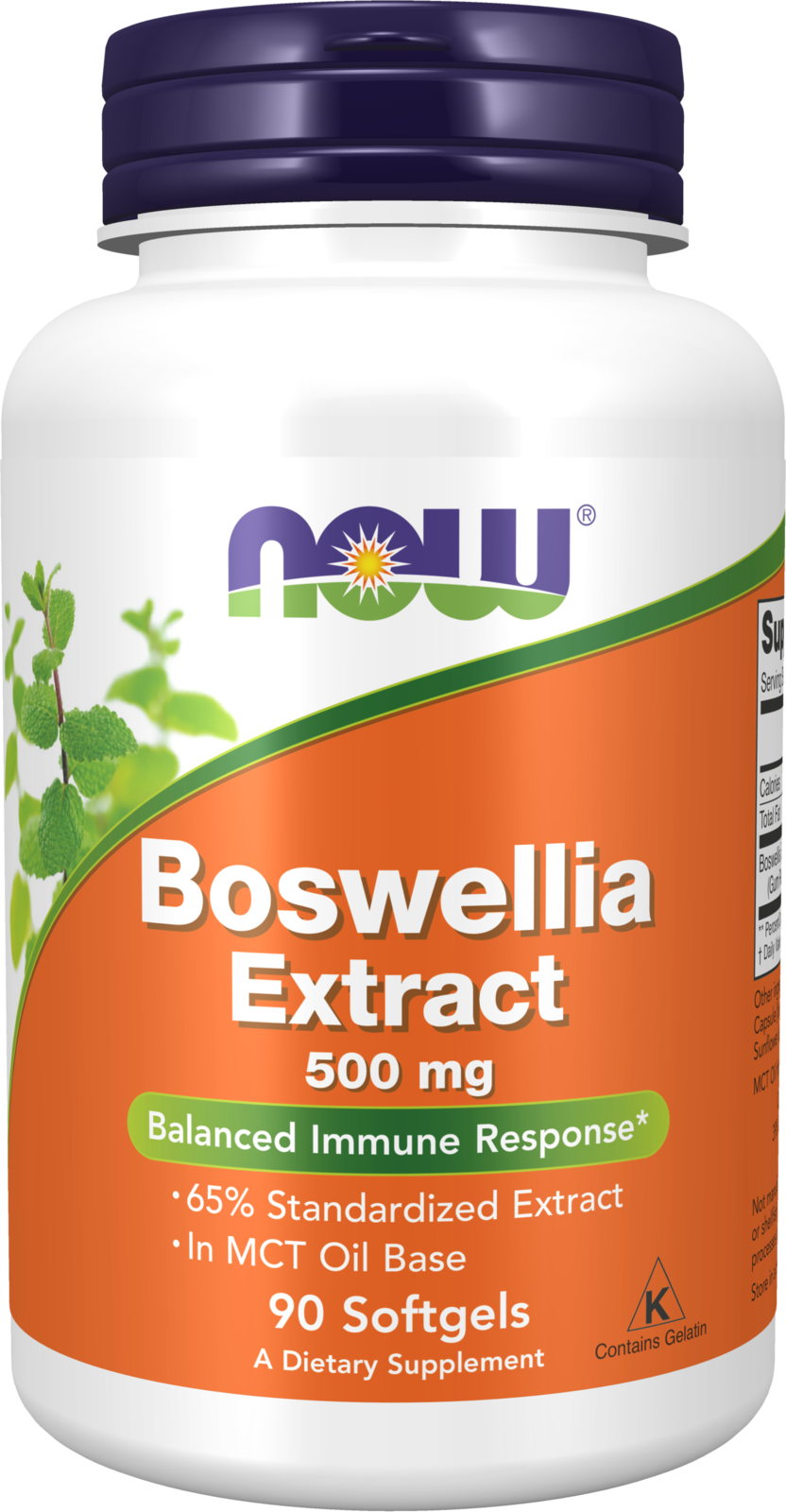 NOW Supplements, Boswellia Extract 500 mg in MCT Oil Base, Balanced Im ...