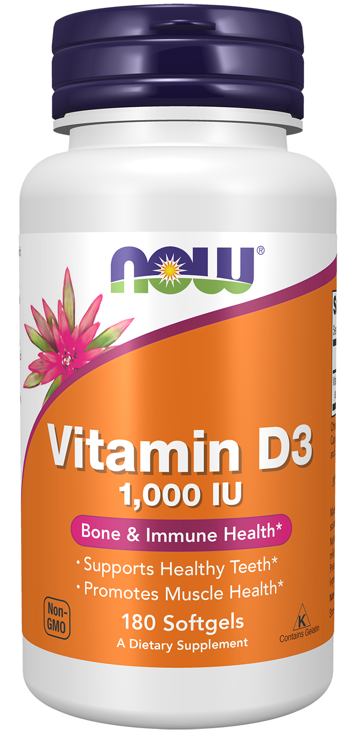Vitamin D-3 1000 IU - 180 Softgels 180 Softgels