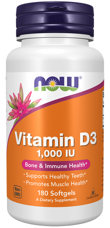 Vitamin D-3 1000 IU - 180 Softgels 180 Softgels
