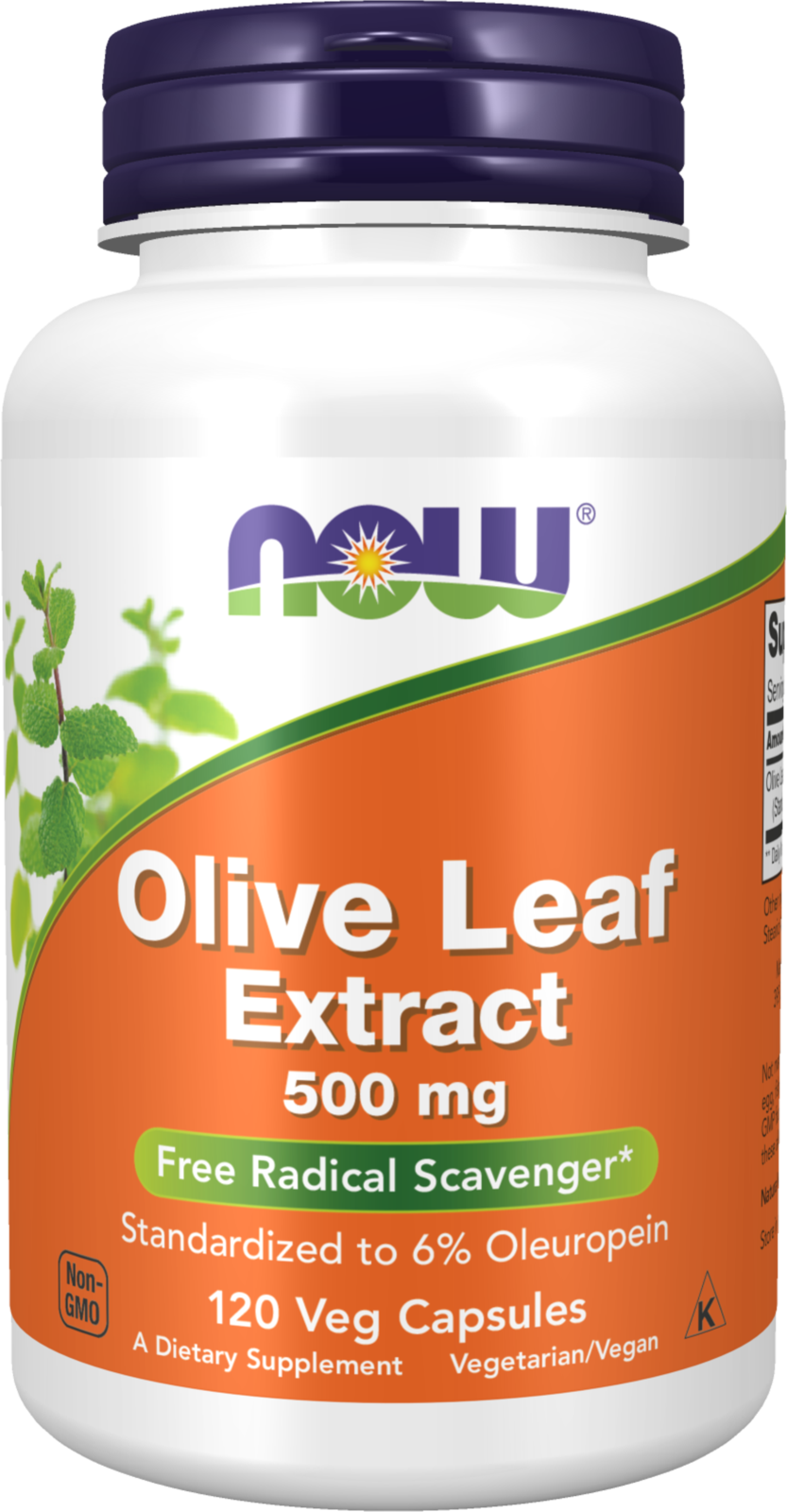NOW Supplements, Olive Leaf Extract 500 mg, Free Radical Scavenger ...