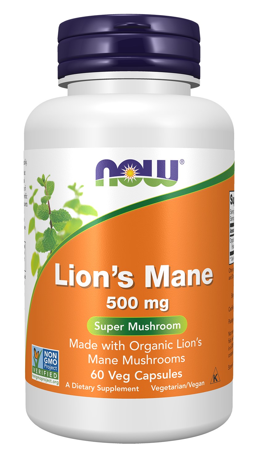 Lion's Mane 500 mg - 60 Veg Capsules 60 Veg Capsules