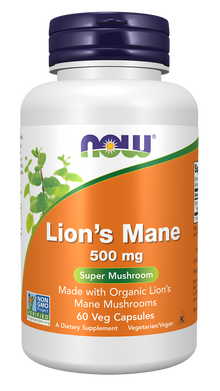 Lion's Mane 500 mg - 60 Veg Capsules 60 Veg Capsules
