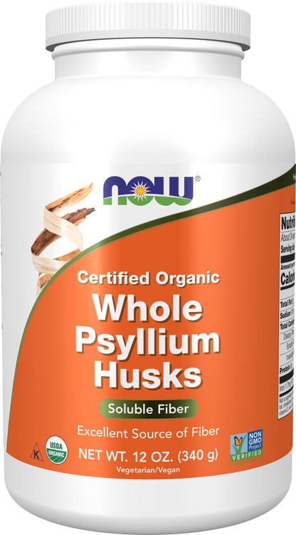 Whole Psyllium Husks, Organic - 12 oz. 12 Ounce