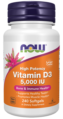 Vitamin D-3 5000 IU - 240 Softgels 240 Softgels