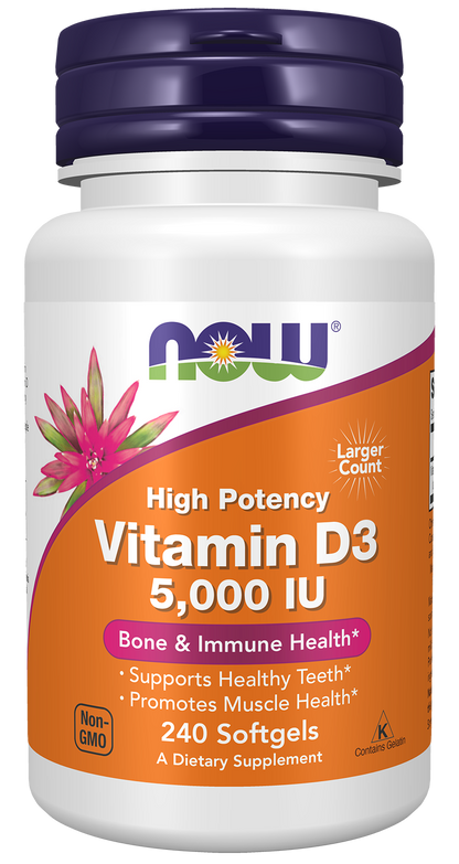 Vitamin D-3 5000 IU - 240 Softgels 240 Softgels