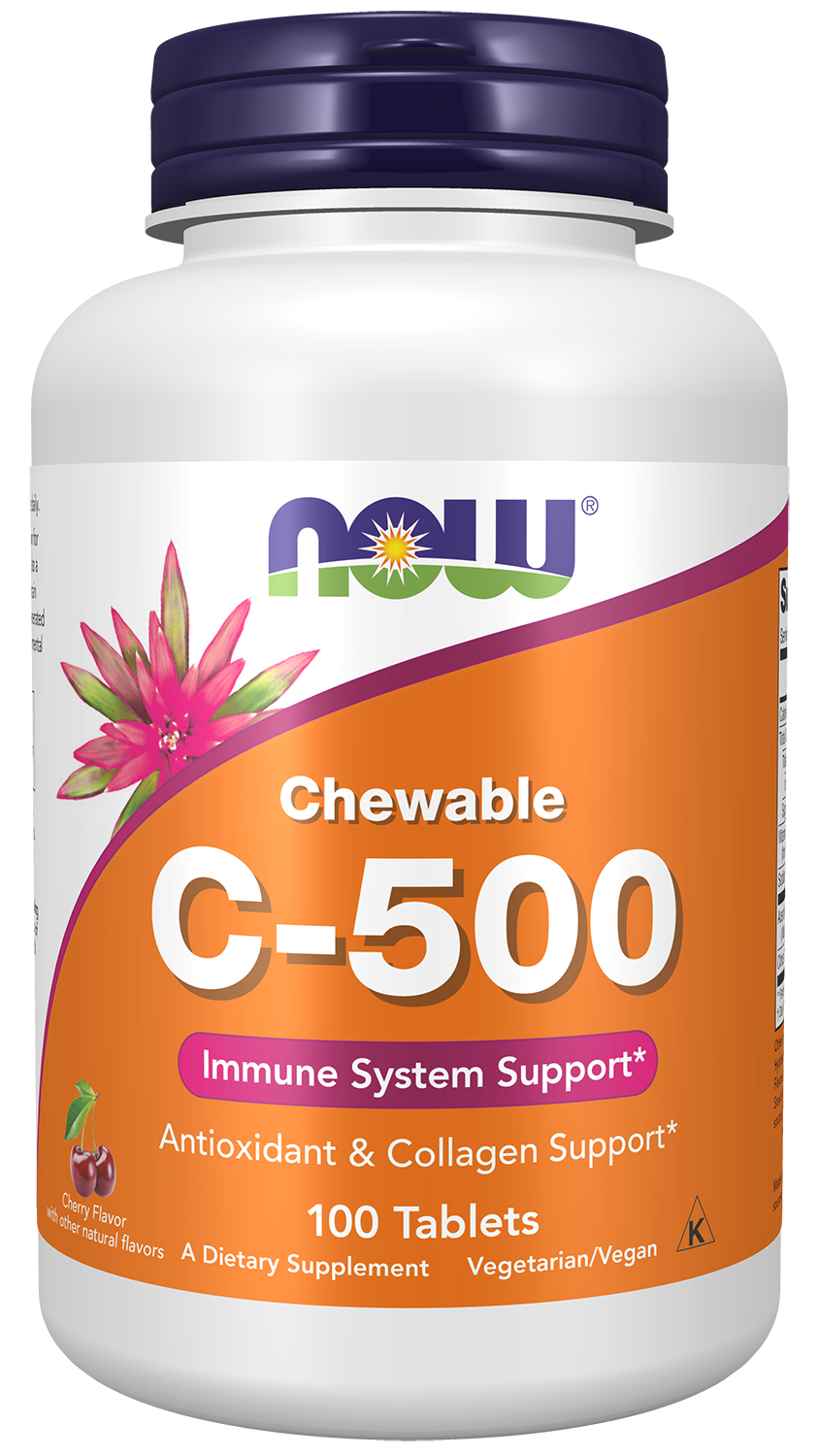 Vitamin C-500 Cherry Chewable 100 Tablets