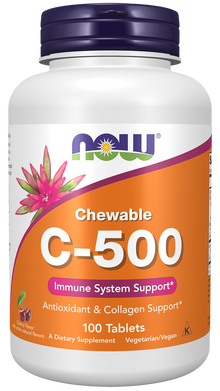 Vitamin C-500 Cherry Chewable 100 Tablets