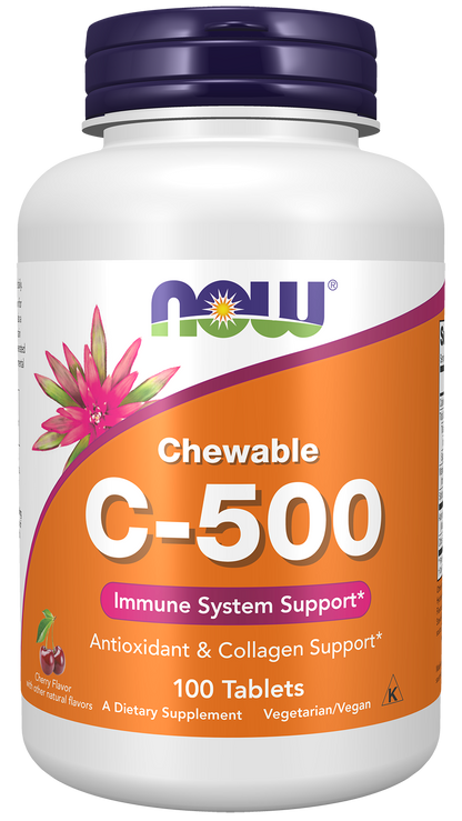Vitamin C-500 Cherry Chewable 100 Tablets